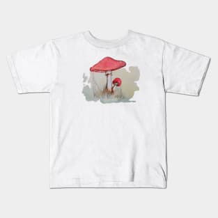 Amanita Muscaria Mushroom Kids T-Shirt